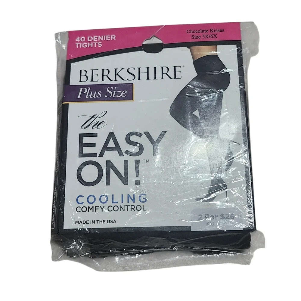 Berkshire Easy On Cooling Comfy Control Tights‎ 40 Denier Chocolate Kisses 5X/6X